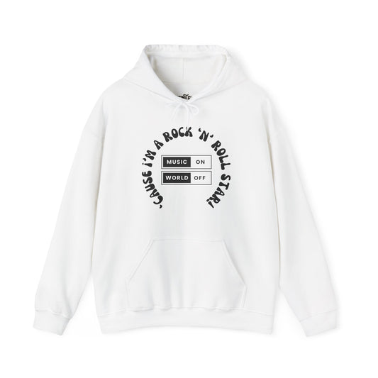 "'Cause I'm a Rock 'n' Roll Star" – Iconic Unisex Hoodie for Bold Souls