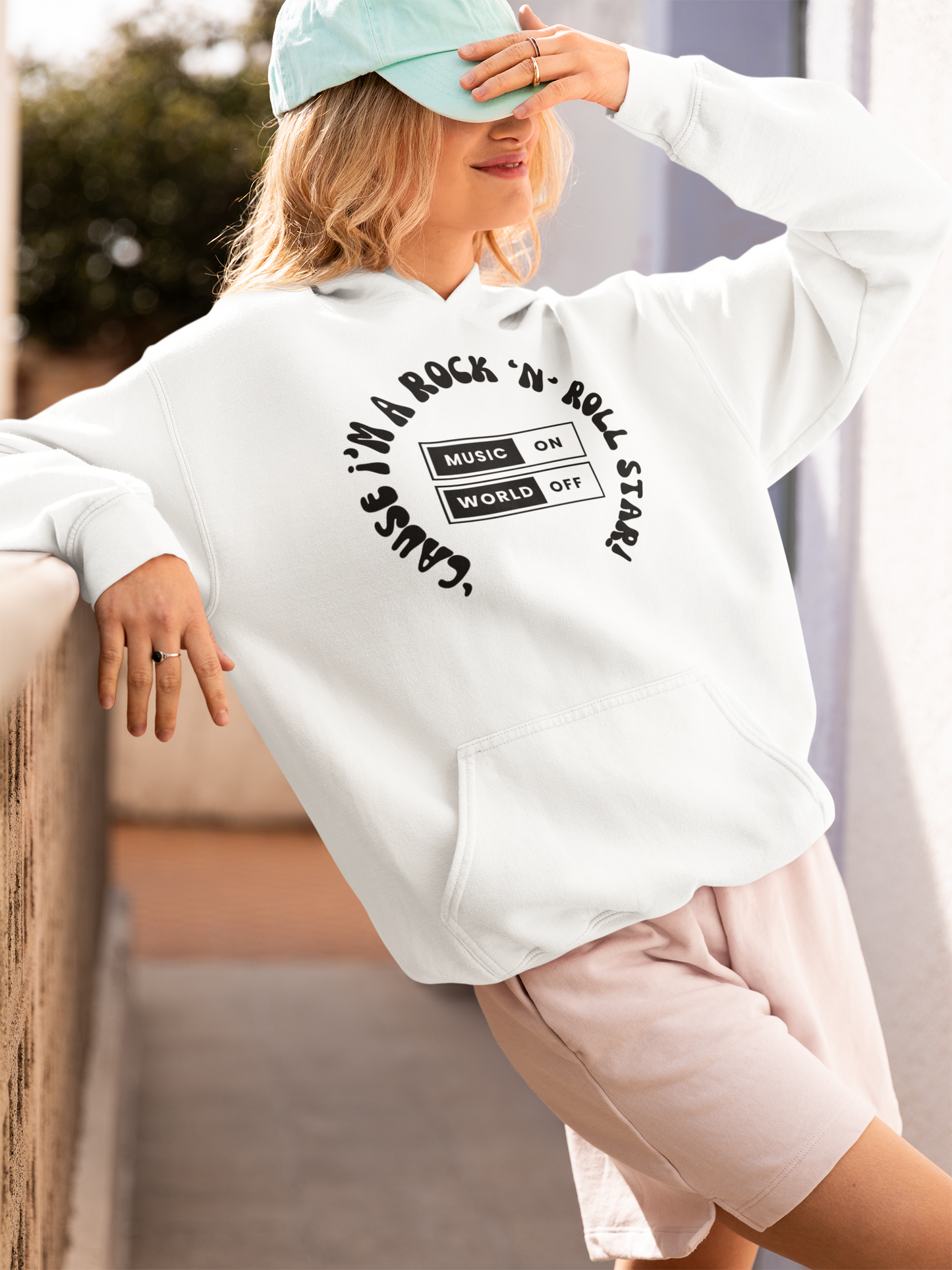 "'Cause I'm a Rock 'n' Roll Star" – Iconic Unisex Hoodie for Bold Souls