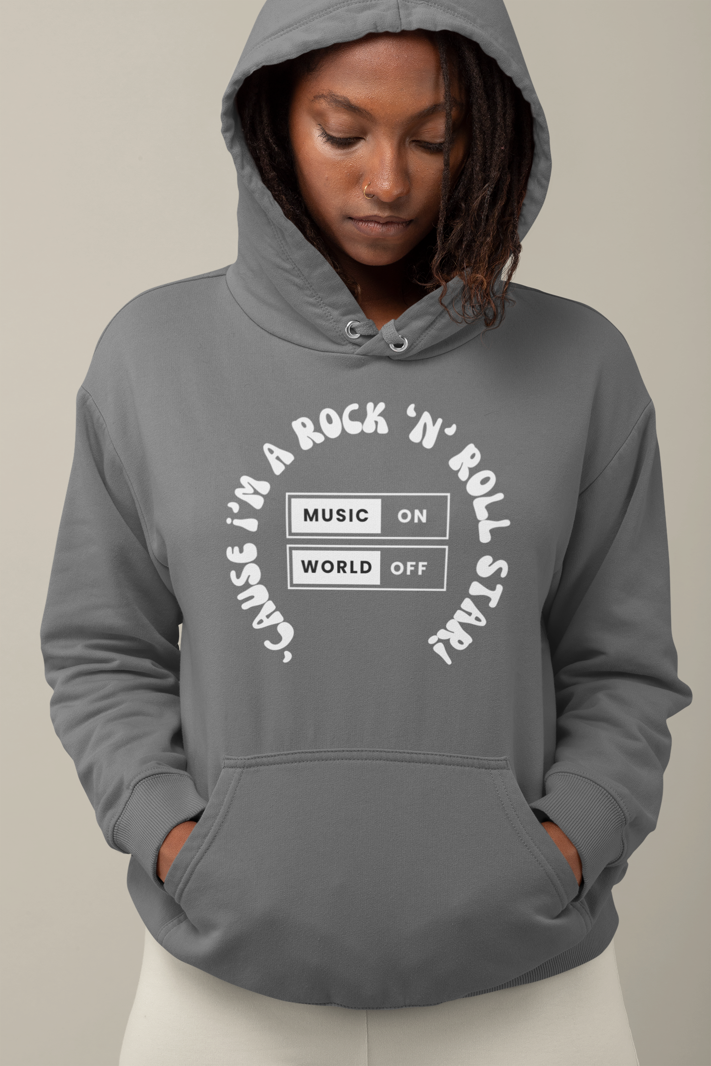 "'Cause I'm a Rock 'n' Roll Star" – Iconic Unisex Hoodie for Bold Souls