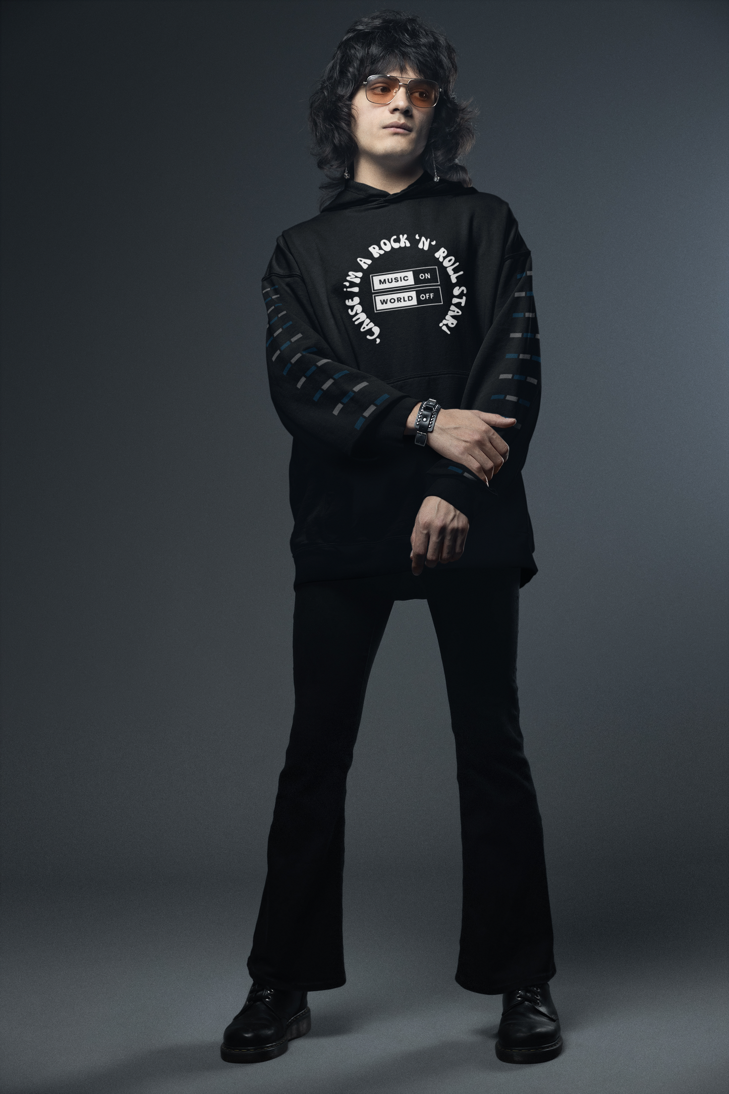 "'Cause I'm a Rock 'n' Roll Star" – Iconic Unisex Hoodie for Bold Souls