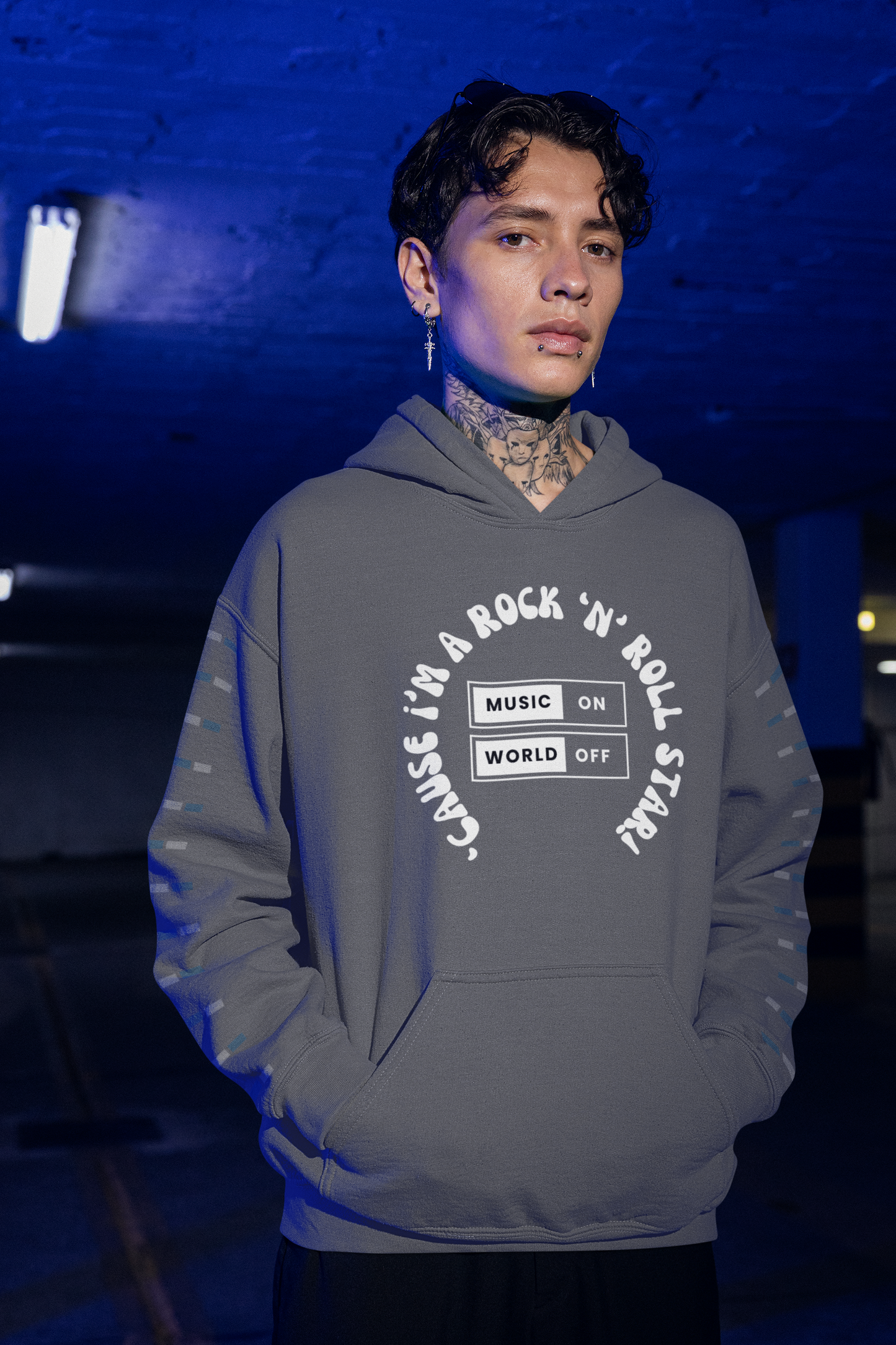 "'Cause I'm a Rock 'n' Roll Star" – Iconic Unisex Hoodie for Bold Souls