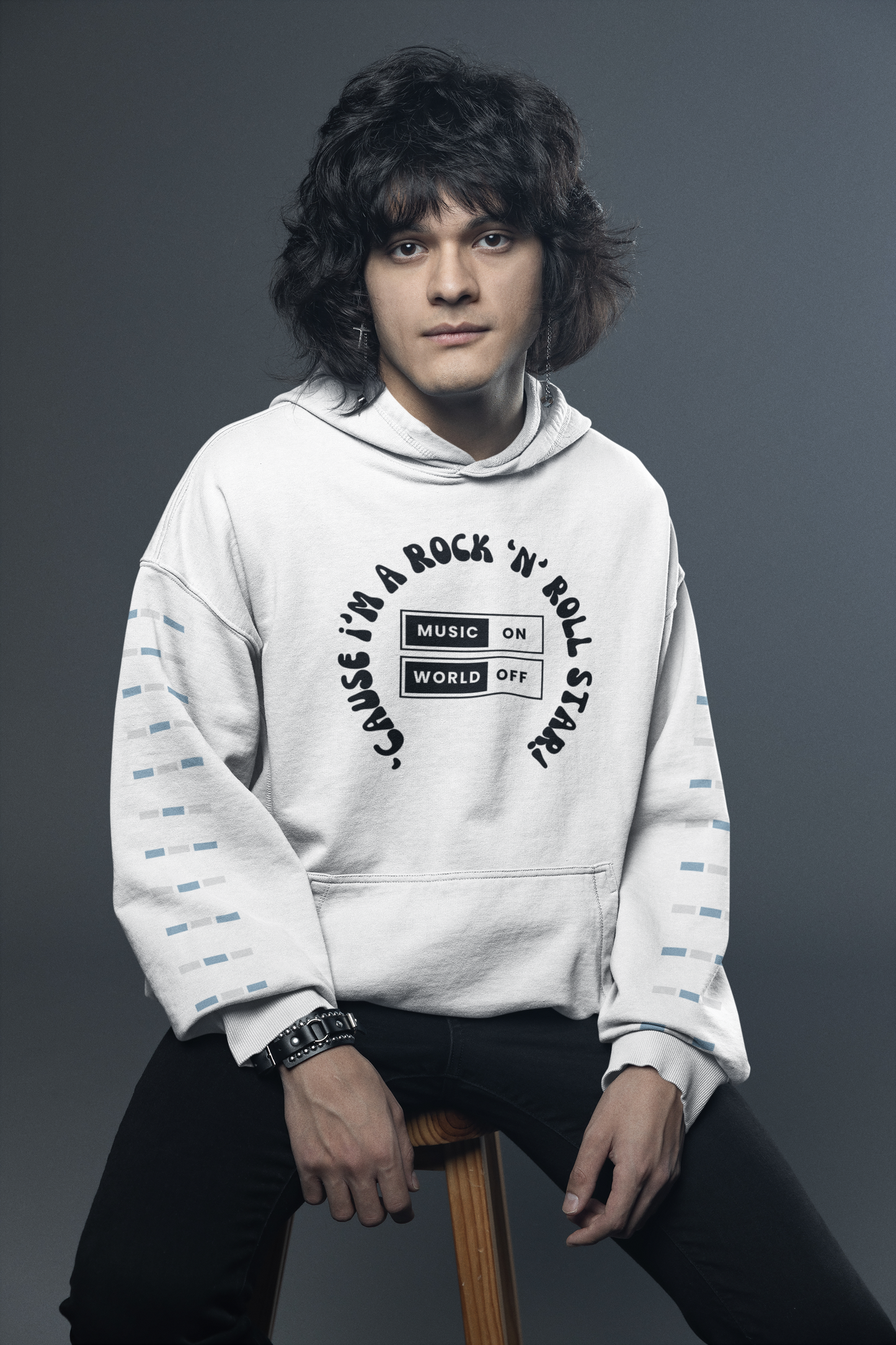 "'Cause I'm a Rock 'n' Roll Star" – Iconic Unisex Hoodie for Bold Souls