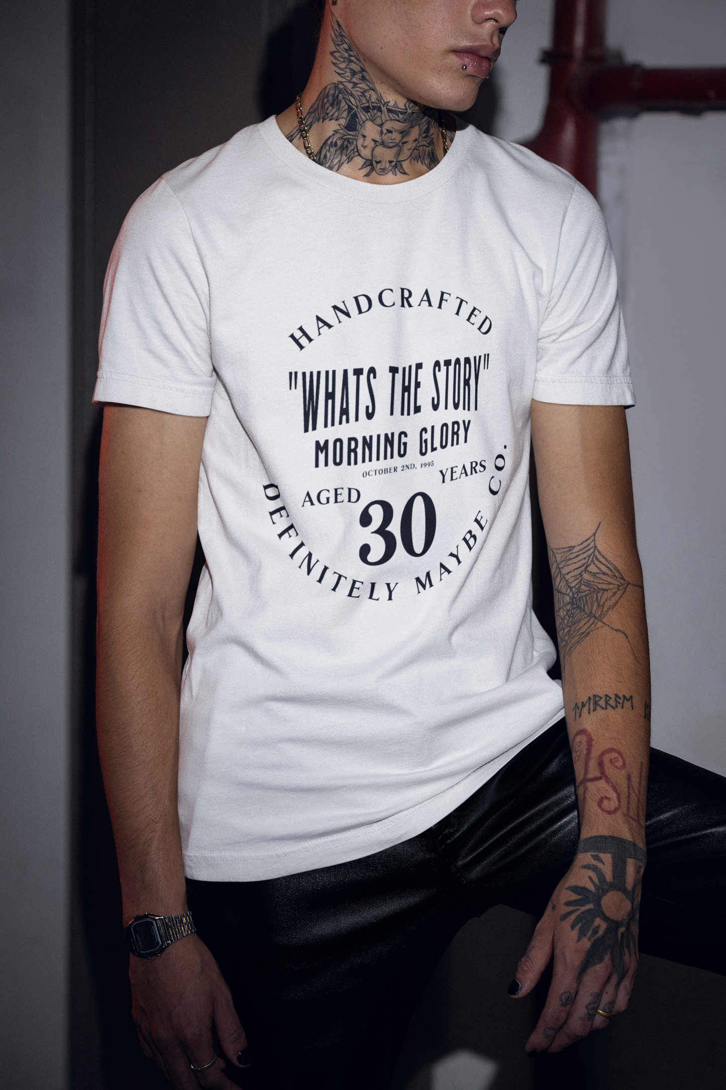Morning Glory By Definitely Maybe Co. '95 TO '25 30TH Anniversary Collector’s LTD Edition Tee Unisex Crewneck T-shirt
