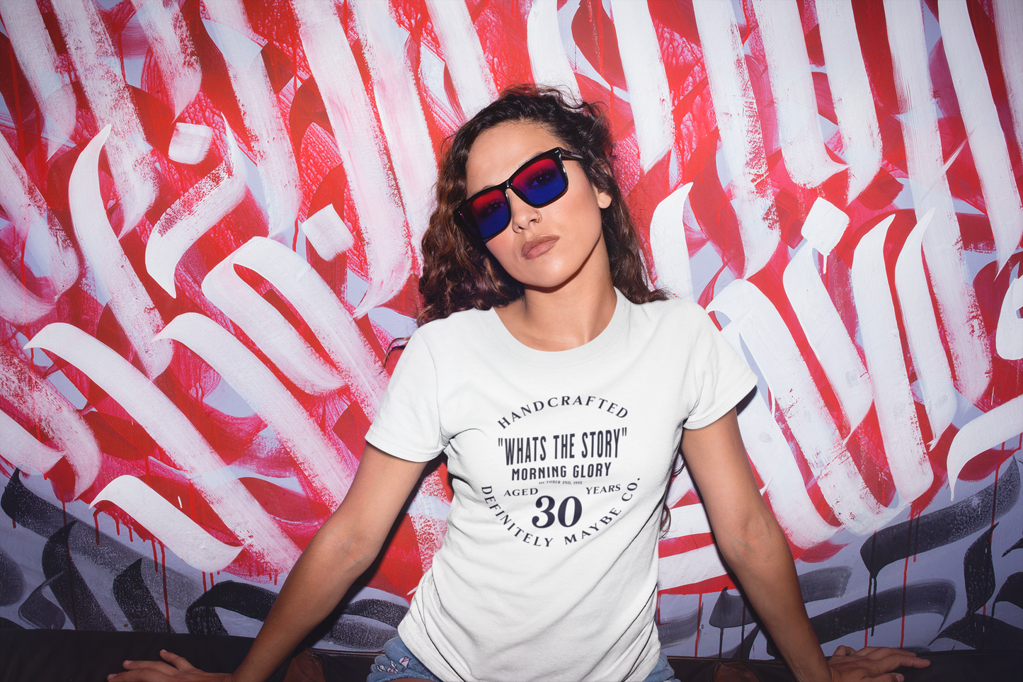 Morning Glory By Definitely Maybe Co. '95 TO '25 30TH Anniversary Collector’s LTD Edition Tee Unisex Crewneck T-shirt