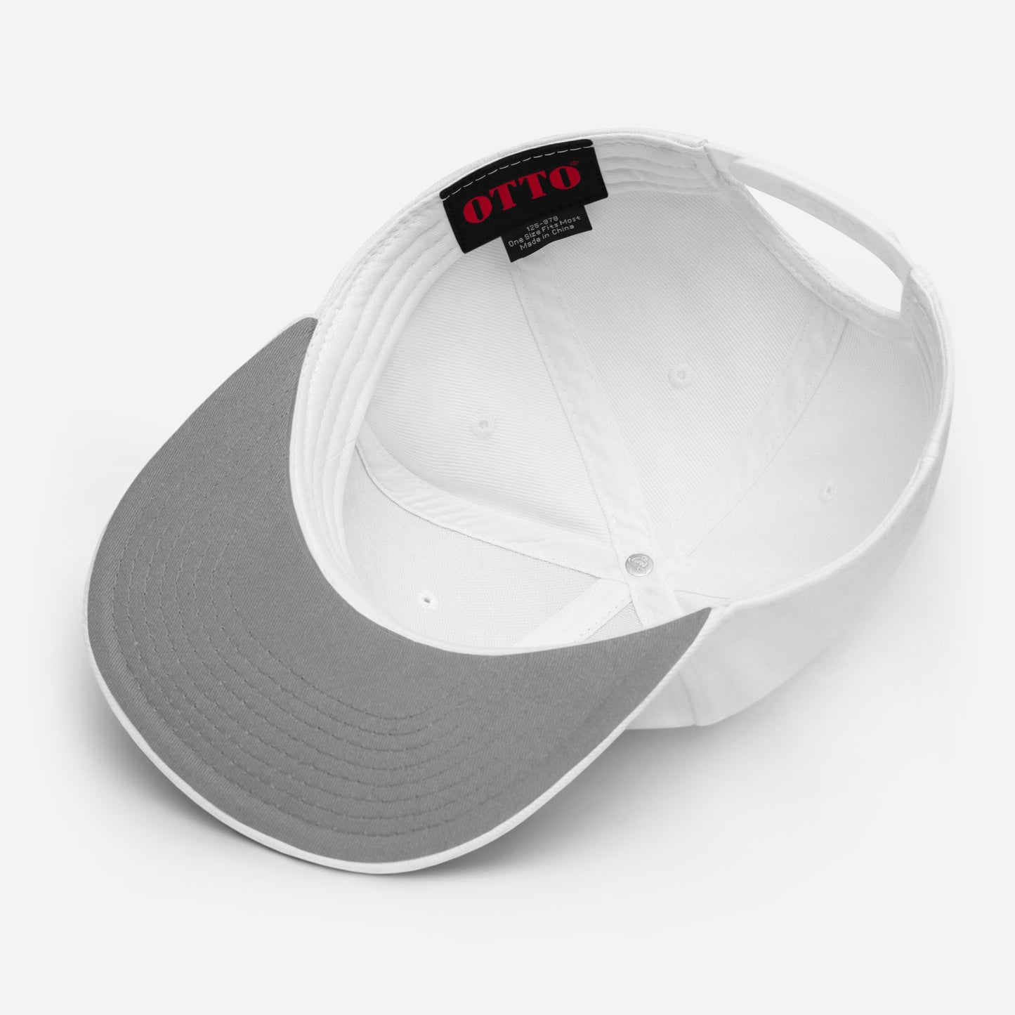 Definitely Maybe Co White Snapback Cap – Classic Style, Modern Edge