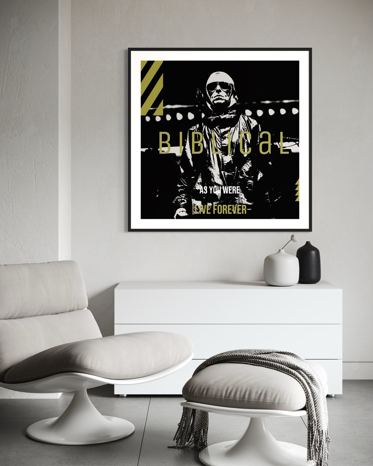 Oasis Icon Series No.1 — Biblical - Framed Artwork 50x50 cm / 20x20″